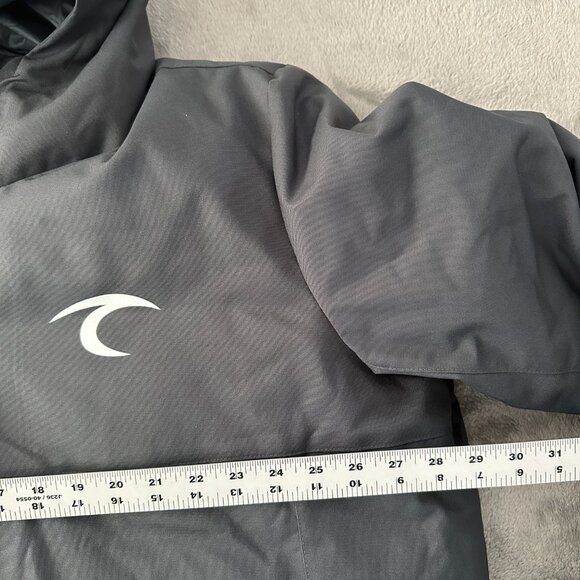 NWT Nike Team Black 550 Down Filled Parka Puffer Coat Men's 2XL XXL Customized - Picture 5 of 9